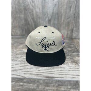 Vintage 90's New Orleans Script Drew Pearson Team NFL Strapback Hat NWT